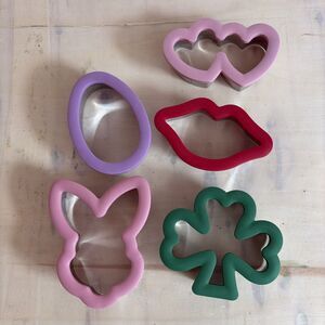 Cookie Cutter Lot Easter Egg Easter Bunny Lips St. Patrick’s Valentine’s Metal